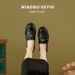 Soft Sheepskin Camellia Soft-soled Loafers Women's Flat-soled Small Leather Shoes_vogvips.com