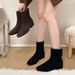 Korean Version Suede Short Chelsea Boots Women's Velvet Martin Ankle Boots Skinny Short Boots_vogvips.com