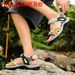 New Summer Leather Women's Fashion Design Breathable Casual Shoes Women Outdoor Beach Flat Sandals Big Size 42_vogvips.com