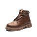 Men's Retro Tooling Boots High-top Short Boots Thick-soled Heightening Martin Boots American Retro Leather Boots_vogvips.com