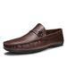 British Casual Korean Style Slip-On Loafers Summer Driving Trendy Men's Shoes Wholesale Breathable Comfortable_vogvips.com
