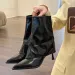 Women's Boots Autumn Winter Minimalist Style Fashionable Comfortable Triple White Free Shipping_vogvips.com