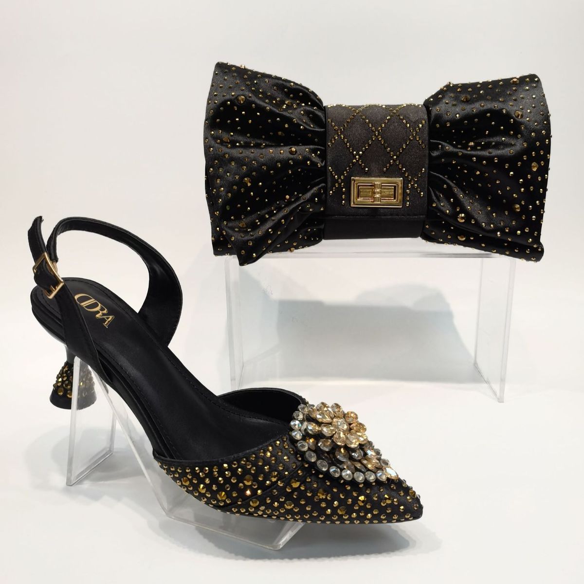 Women's Shoes Magenta Party Wedding Pointed Sandals With Square Handbag Nightclub Shoe Bag Set_vogvips.com