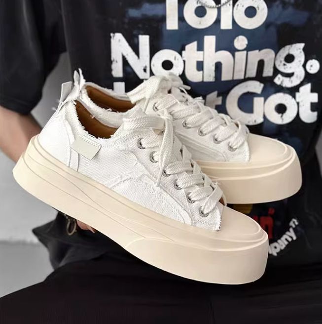 Men's & Women's Lightweight Canvas Sneakers With Vintage Design, Breathable Casual Shoes For Spring Summer Fall, Non-Slip Rubber Sole_vogvips.com