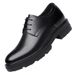 Leather Casual Shoes For Spring Business Formal Wear Leather Shoes With Extra Height For Suits, High-end Wedding Groom Shoes, Lace-up, British Style_vogvips.com
