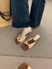 Sweet Floral Women's Sandals For Wearing Outside. Summer Chic Style With Pleated Surface And Flat Sole. Women's Sandals._vogvips.com