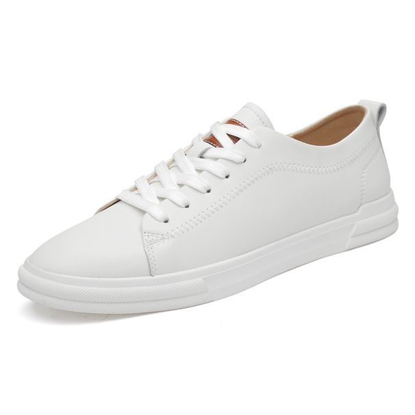 Invisible Inner Heightening Board Shoes Japanese White Shoes Men's Low-top Lace-up Suede Casual Men's Shoes_vogvips.com