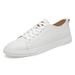 Invisible Inner Heightening Board Shoes Japanese White Shoes Men's Low-top Lace-up Suede Casual Men's Shoes_vogvips.com