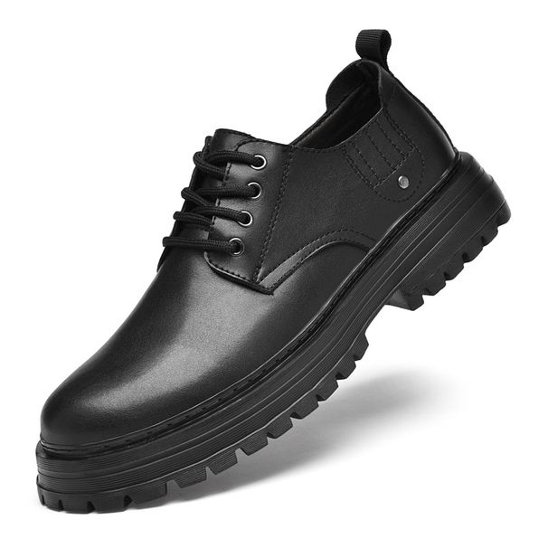 Low-top Tooling Shoes Men's Single Shoes Casual Shoes Big Head Leather Shoes Men's Shoes_vogvips.com