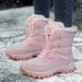 Women's Winter Snow Boots - Fleece Lined High Top Waterproof Boots For Outdoor & Hiking (Wide Width Available)_vogvips.com