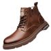 European Warm Series Martin New Autumn High-top British Style Shoes Fashion Trend Versatile Workwear Men's Short Boots_vogvips.com