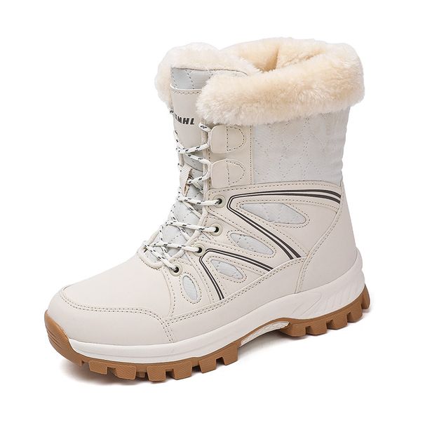 Women's Winter Snow Boots - Anti-Slip Mid-Calf Boots For Extreme Cold (Thermal Insulated & Waterproof)_vogvips.com