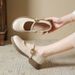 Soft-soled Small Leather Shoes, Single Shoes, Rare Shoes, Round Head, Shallow Mouth, One-word Mary Women's Shoes_vogvips.com