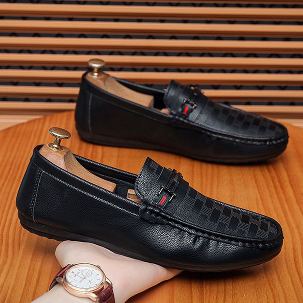 Men's Summer Style Loafers Casual Business Slip-On Leather Shoes Versatile Comfortable Footwear_vogvips.com
