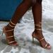 Fashionable Wraparound High Heel Sandals For Women Celebrity Inspired Knot Tied Slippers Stylish Plus Size Footwear_vogvips.com