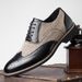 .Men's Retro Daily Casual Shoes For Business Formal Embossed Block Pattern Comfortable And Breathable Men's Shoes_vogvips.com