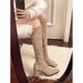 2025 Summer New Over-the-Knee Heel Stretch Long High Tube Women's Slim Leg Sock Boots_vogvips.com