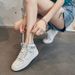 Genuine Leather High-Top White Sneakers For Women 2026 Spring And Autumn New Versatile Internet Celebrity Ins Trendy_vogvips.com
