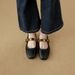 Genuine Leather Soft Leather, Women's Flat Ballet , Gold Buckle, Soybean Shoes, Gentle Brown, Fashionable And Versatile_vogvips.com
