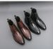 2025 New Plus Size 46 Chelsea Golden Boots For Men, Pointed, Handsome, Trendy, Luxurious, Generous, Patent Leather Shiny High Top Leather Boots_vogvips.com