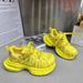 Paris Spider Web Thick-soled Dad Shoes For Women With Short Stature, Breathable Mesh Upper, Comfortable Leisure Sports Shoes_vogvips.com