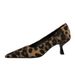 Women's Shoes Leopard Print High Heels For Women, Stiletto Heels, Pointed Toes, Low Cut Retro Single Shoes, Sexy And Elegant Women's Shoes._vogvips.com