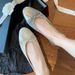 Hong Kong-Style Genuine Leather Bow-Tie Patchwork New-Inspired Women's 2025 Summer-Autumn Round-Toe Shallow Flat_vogvips.com