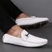 Driving Men's Shoes Men's Casual Sewn Leather Shoes Lazy Hundred Bean Shoes_vogvips.com
