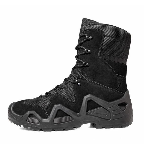 Men's Shoes Professional Waterproof Hiking Shoes Men's High Top Combat Boots Outdoor Hiking Shock Absorption Breathable Training Desert Tactical Boots_vogvips.com