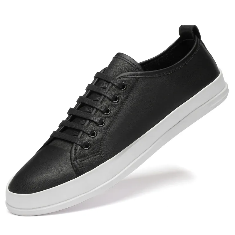 Fashion Mens Casual Genuine Leather Designer Lace-up Sneakers High Quality Outdoor Waking Shoes For Men Mocassin Hombre_vogvips.com