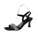 Foreign Trade Cross-border European And American High-heeled Women, Ultra-soft Crystal Chunky Heel Open-toe Fairy Style_vogvips.com