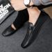 Euro Step Soft Leather Formal Low-Cut Breathable Fashionable Durable Trendy Youth Loafers Slip-On Lightweight_vogvips.com