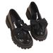 Loafers Women's Bow Platform Small Leather Shoes Retro Single Shoes Loafers_vogvips.com