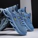 Men's Breathable Mesh Running Shoes - Lightweight Low-Top Sneakers For Daily Wear & Sports, Sizes 39-44 Breathable Mesh With Large Mesh Holes_vogvips.com