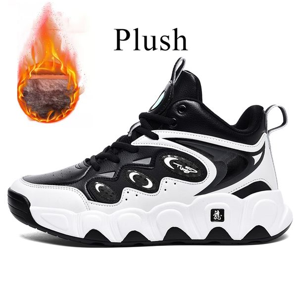 Plus Big Size 50 51 52 53 54 Mens Basketball Shoes Leather Sneakers Ankle Sports Shoes Anti-skid Winter Plush Super Warm New_vogvips.com