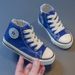 Children's High-Top Canvas Shoes 2026 New Model In Klein Blue, Girls' Casual Boys' Sneakers, Baby Cloth Shoes, Korean_vogvips.com