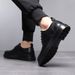 Spring Workwear Men's Shoes, British Style Martin Boots, Round Black Low Cut Genuine Leather, Large Toe Casual Small Shoes, Boots, Leather,_vogvips.com