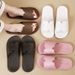 Summer Shower Slippers for Women Lightweight Indoor Sandals for Men Couples Walking on Clouds Feel Home Use Bathroom Shoes_vogvips.com
