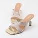 Women's Shoes New Rhinestone Summer Versatile Outerwear Stiletto High Sandals, Transparent Strap Black Plus Size Women's Shoes_vogvips.com