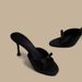 Comfortable French Bow High Heel Sandals Women's Thin Heel With Skirt Versatile Temperament Cool Slippers Women's Summer Not Tired Feet_vogvips.com
