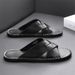Large Size 2025 New Summer One-piece Men's Slippers, Fashionable Stylish Flat Bottomed Sandals, Anti Slip And_vogvips.com