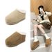 Fat headed bread shoes, Capibala snow cotton boots, Jurchen fur round toe, 2025 autumn and winter new item, height_vogvips.com