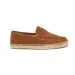 Unisex Black Suede Espadrille Loafers Slip On For Smart Casual Daily Office Wear_vogvips.com