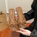 Women's Flat Summer, New French-style Fairy Sandals, Fashionable And Comfortable For Outdoor Wear, With Bowknot Design,_vogvips.com