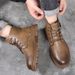 European Warm Series New Casual With Cotton Lining, Warm Martin Trendy Versatile Work Boots, Men's Shoes_vogvips.com