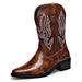 Autumn New Motorcycle Rider British V-Mouth Mid-Calf Men's Fashion Trend Martin Boots Large Size_vogvips.com