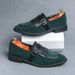 New Loafers, Buckle Tassel, Business Leather, British Men's Foot On Shoe Set, Leather Shoes_vogvips.com