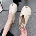 Exported To Italy, Original Stock From A Cancelled Order, New Summer Model, Plastic Slip-on Flat Women's Mules With_vogvips.com