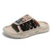Casual Graffiti Slippers, Men's New Style, Dissolved Thick Bottom, Versatile, Height Increasing, Super Hot One Word_vogvips.com