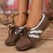 Color Block Flat Training Shoes For Women 2025 Summer New Soft Leather Casual Sneakers Soft Sole Forrest Gump Shoes Sports Shoes For Women_vogvips.com